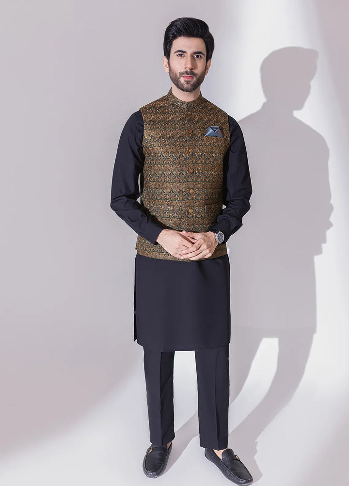 Stylish Embroidered Men Maysori Waistcoat - W-1998-1
