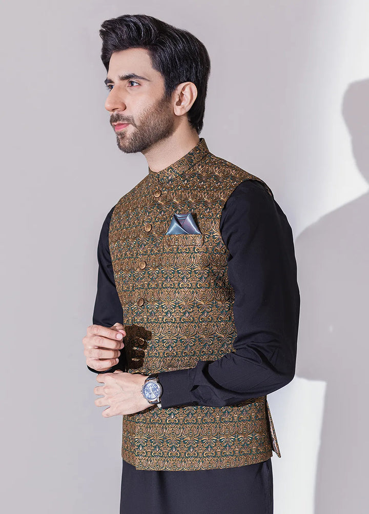 Stylish Embroidered Men Maysori Waistcoat - W-1998-1