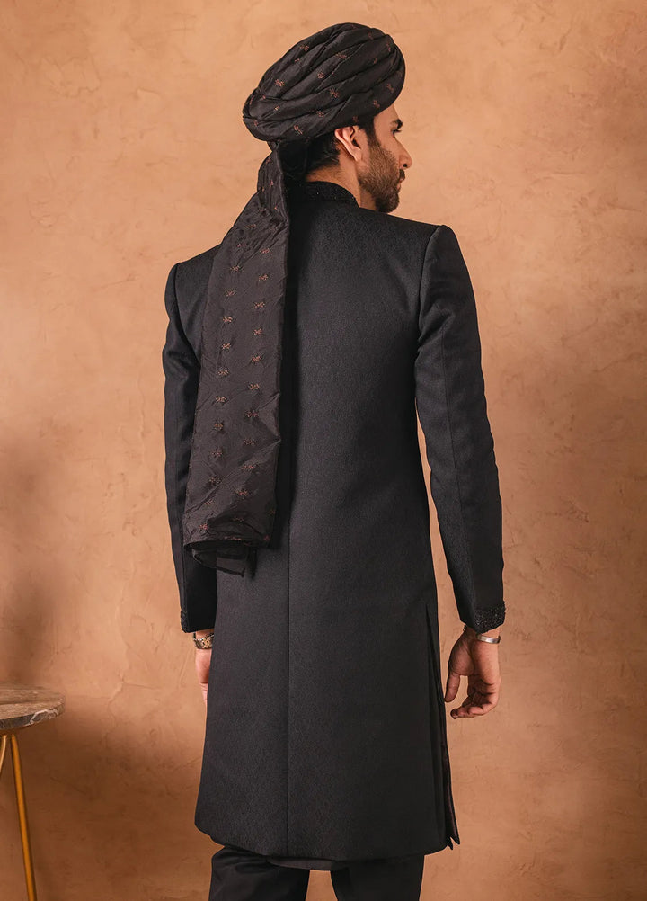 Stylish Embroidered Men Sherwani - SHR-06