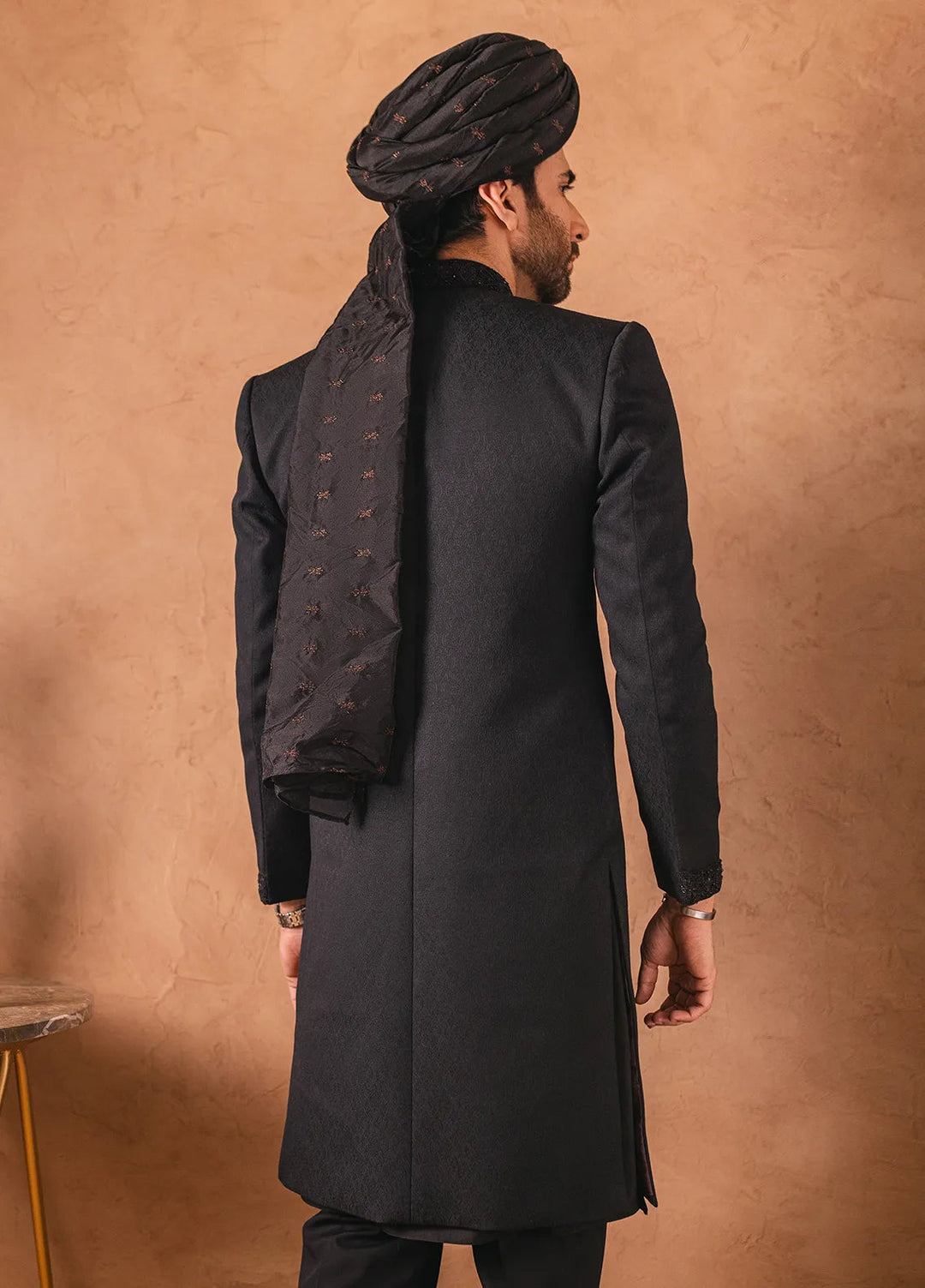 Stylish Embroidered Men Sherwani - SHR-06