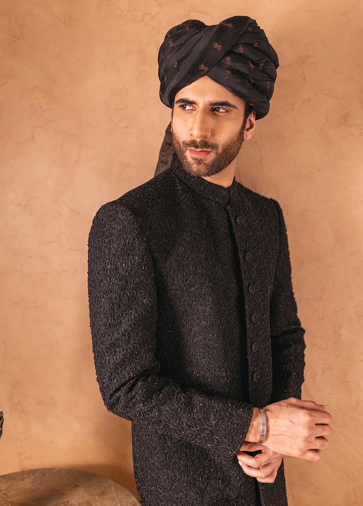 Stylish Embroidered Men Sherwani - SHR-13