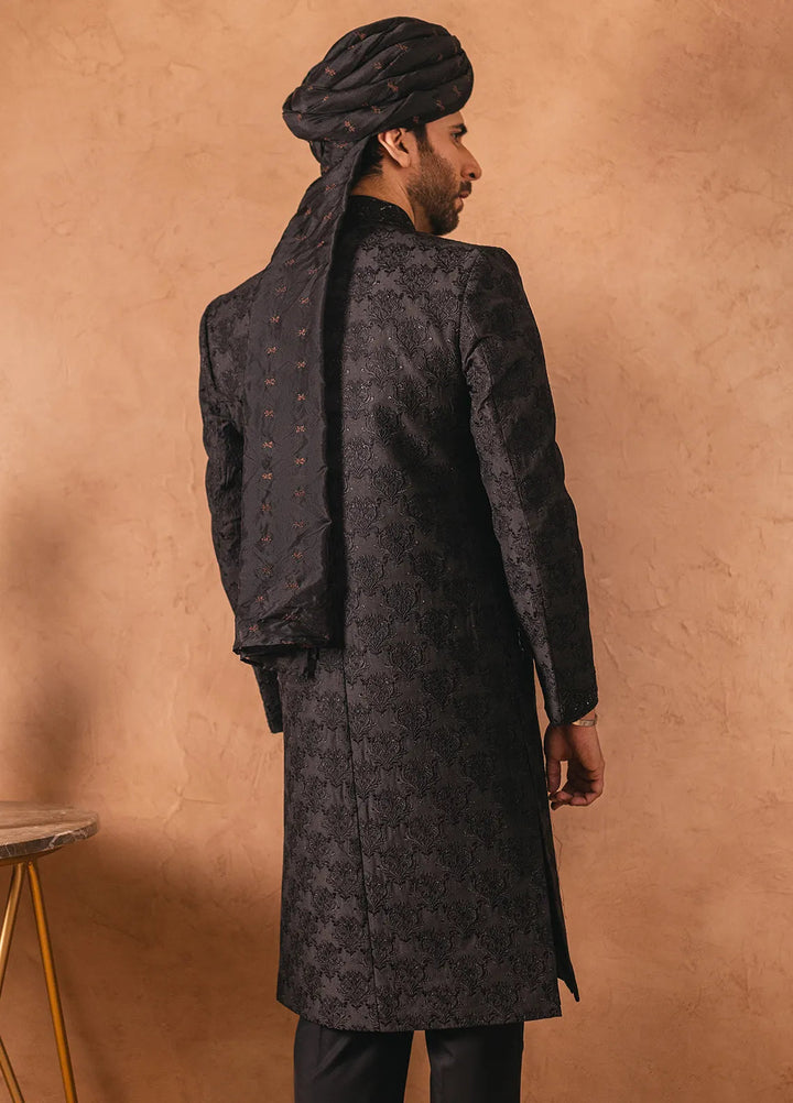 Stylish Embroidered Men Sherwani - SHR-14