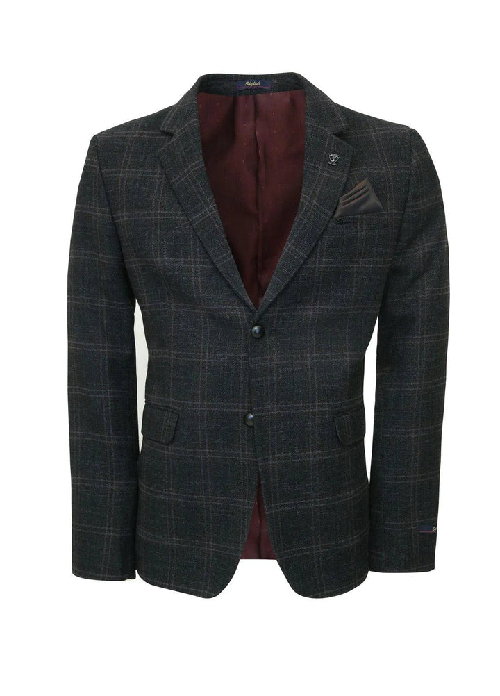 Stylish Garments Checkered Mens Coat - CC-02