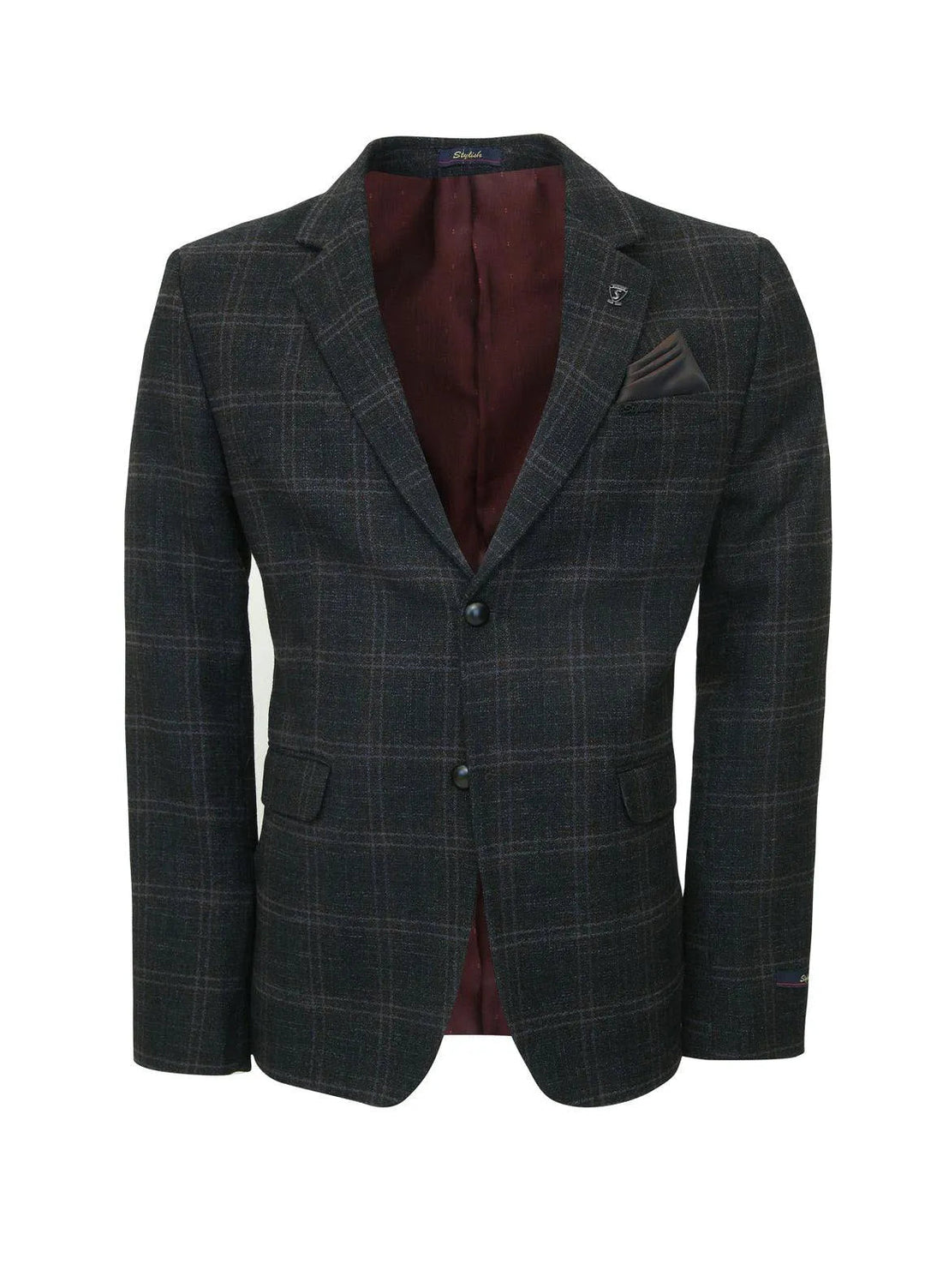 Stylish Garments Checkered Mens Coat - CC-02