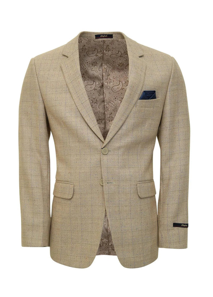 Stylish Garments Checkered Mens Coat - CC-07