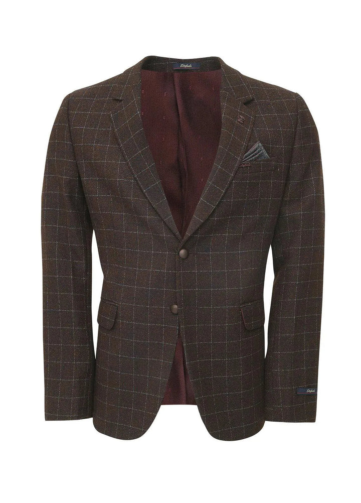 Stylish Garments Checkered Mens Coat - CC-14