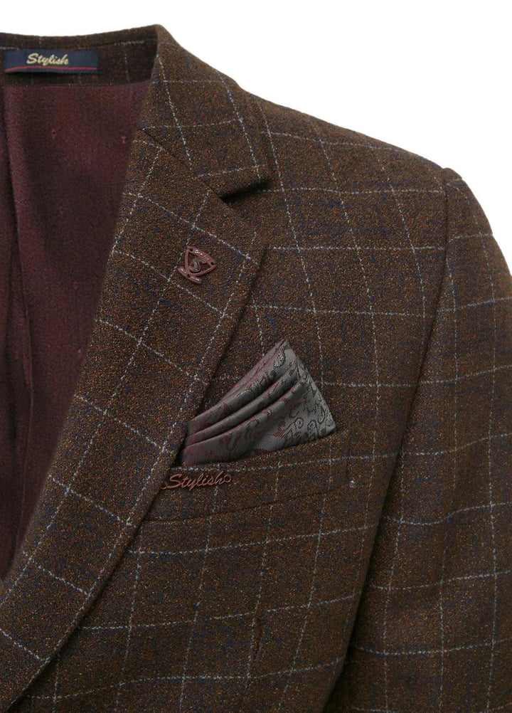 Stylish Garments Checkered Mens Coat - CC-14