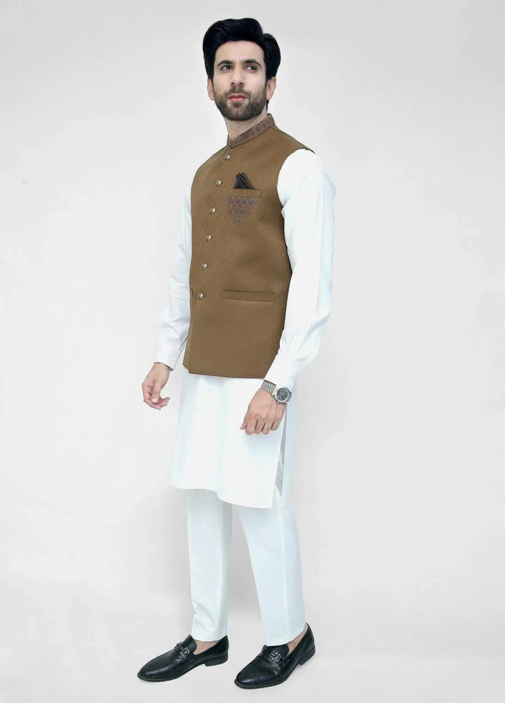 Stylish Garments Embroidered Mens Waistcoat - WO-2085