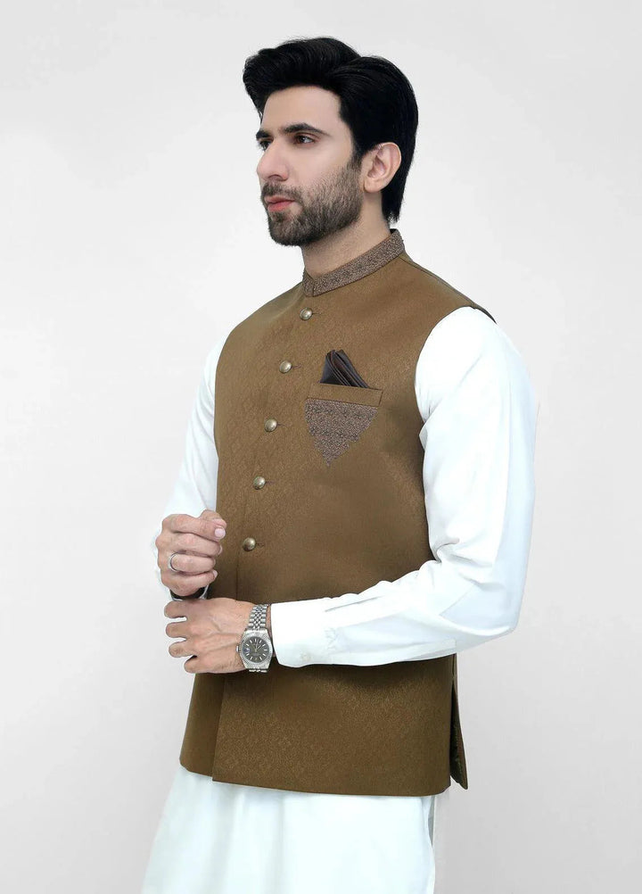 Stylish Garments Embroidered Mens Waistcoat - WO-2085