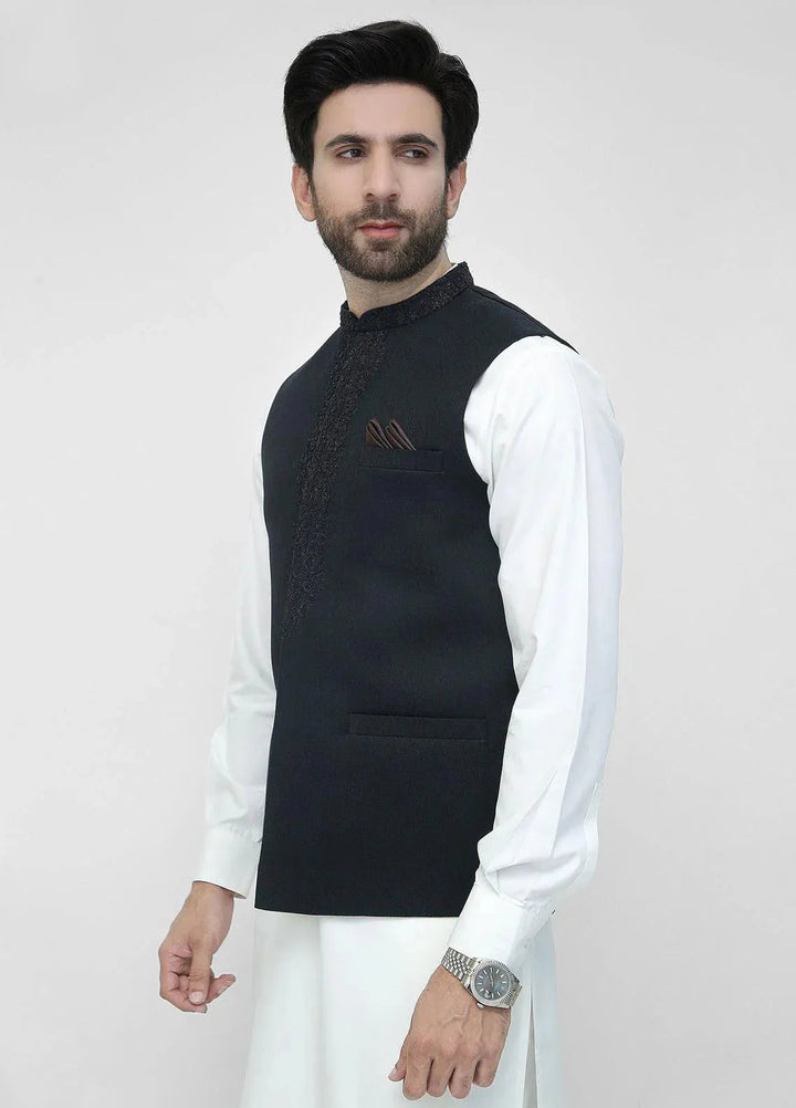 Stylish Garments Embroidered Mens Waistcoat - WO-2087