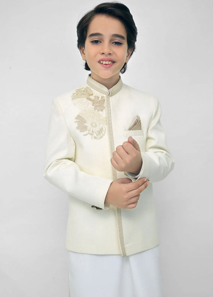 Stylish Garments Kids 3 Piece Shalwar Kameez WaistCoat Suit K-3257