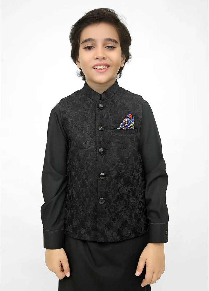 Stylish Garments Kids 3 Piece Shalwar Kameez WaistCoat Suit K-3263