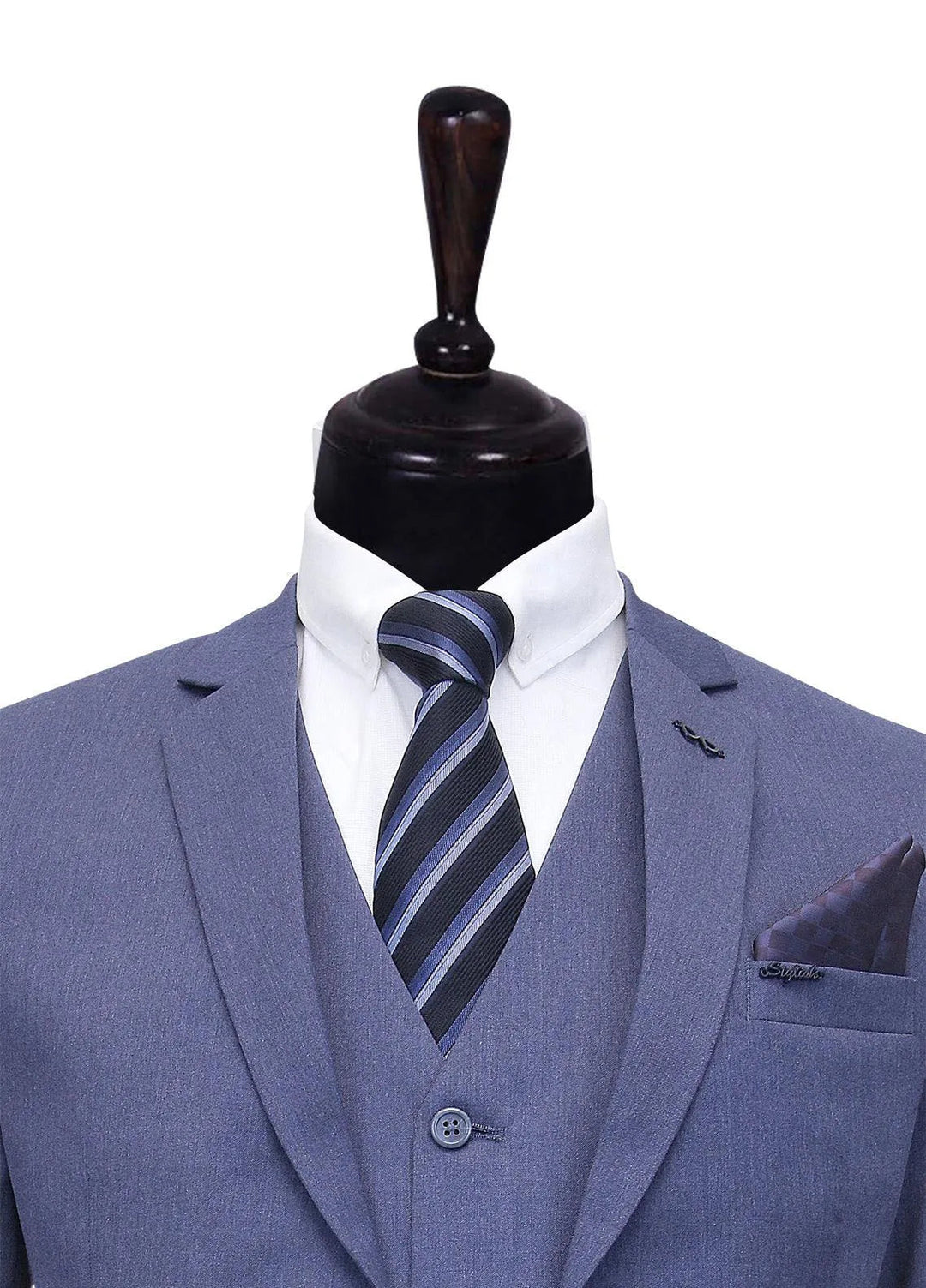 Stylish Garments Plain Formal Mens 3 Piece Suit - 3PS-04