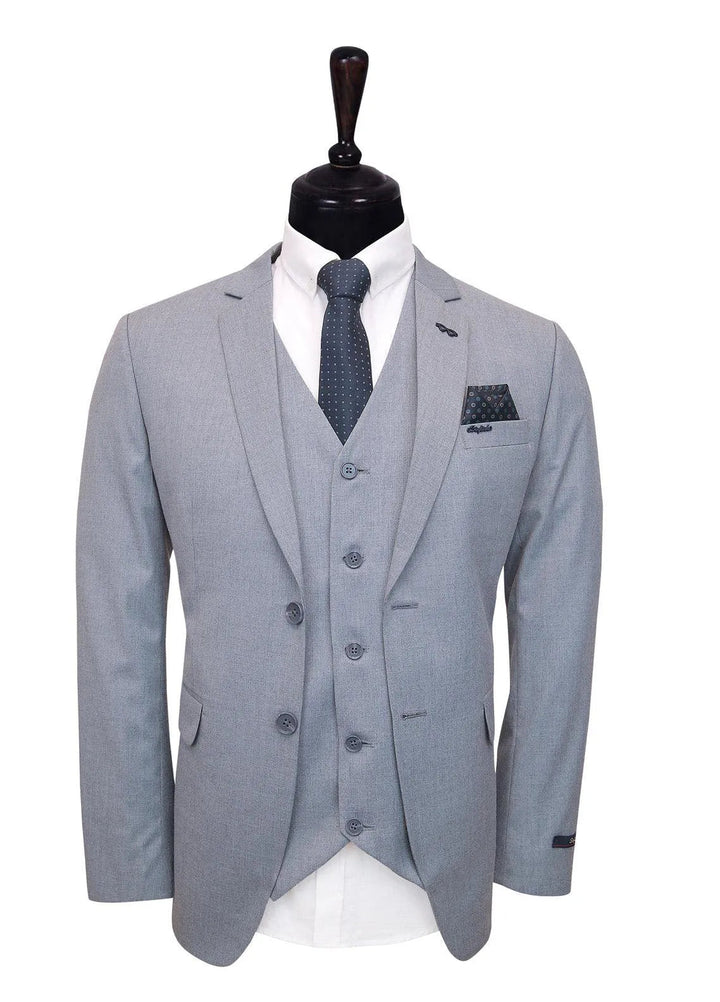Stylish Garments Plain Formal Mens 3 Piece Suit - 3PS-05