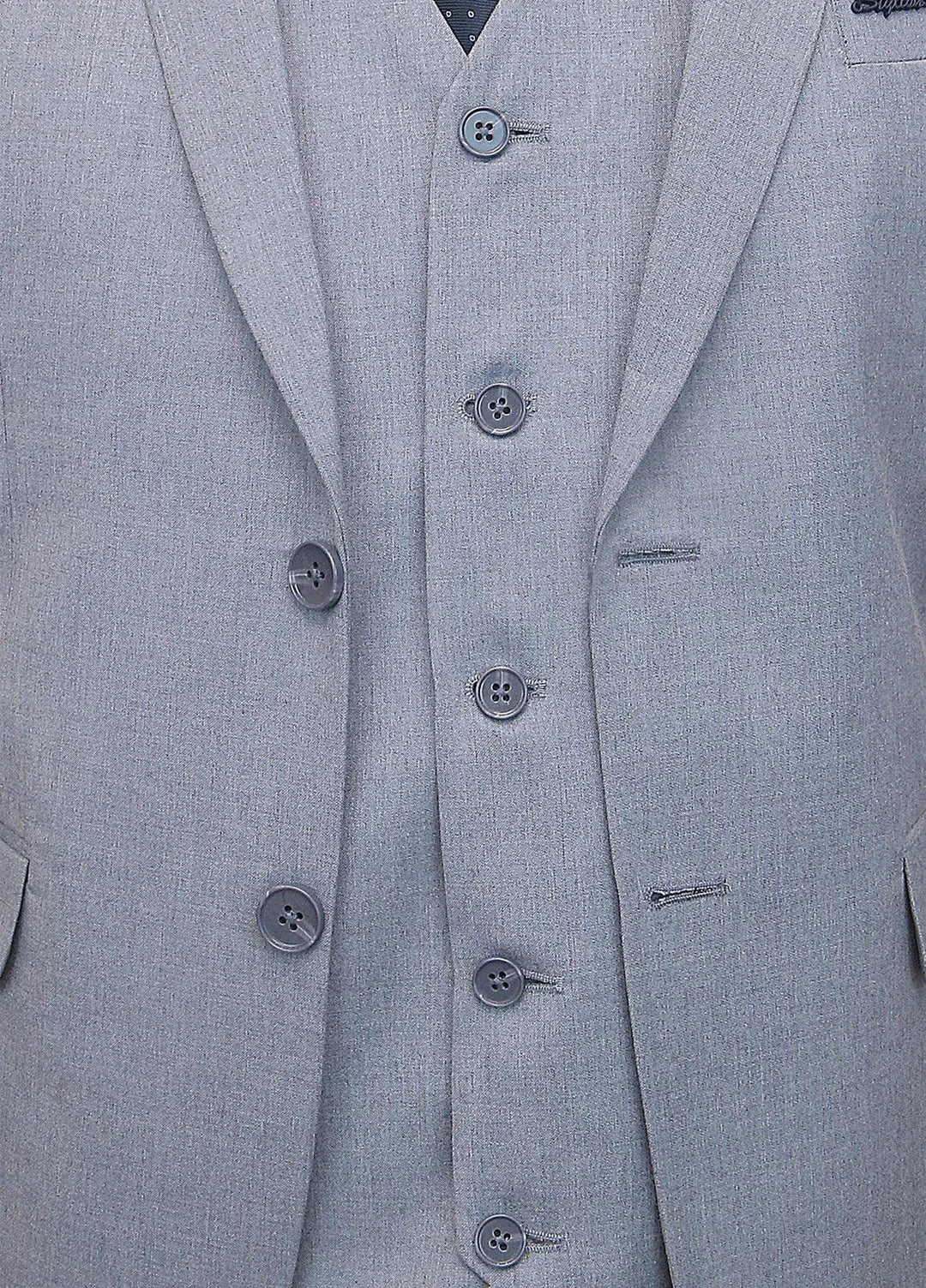 Stylish Garments Plain Formal Mens 3 Piece Suit - 3PS-05