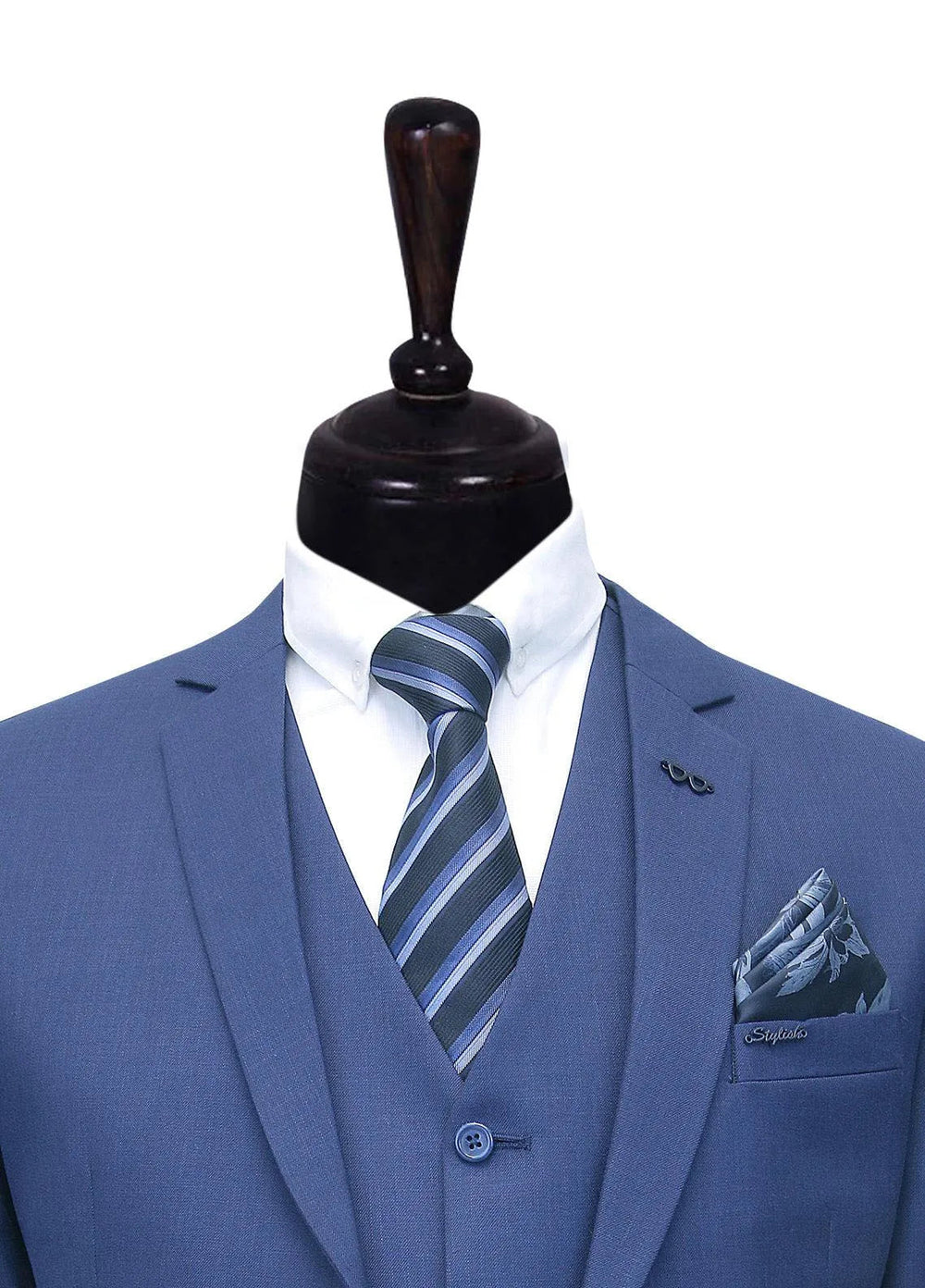 Stylish Garments Plain Formal Mens 3 Piece Suit - 3PS-06