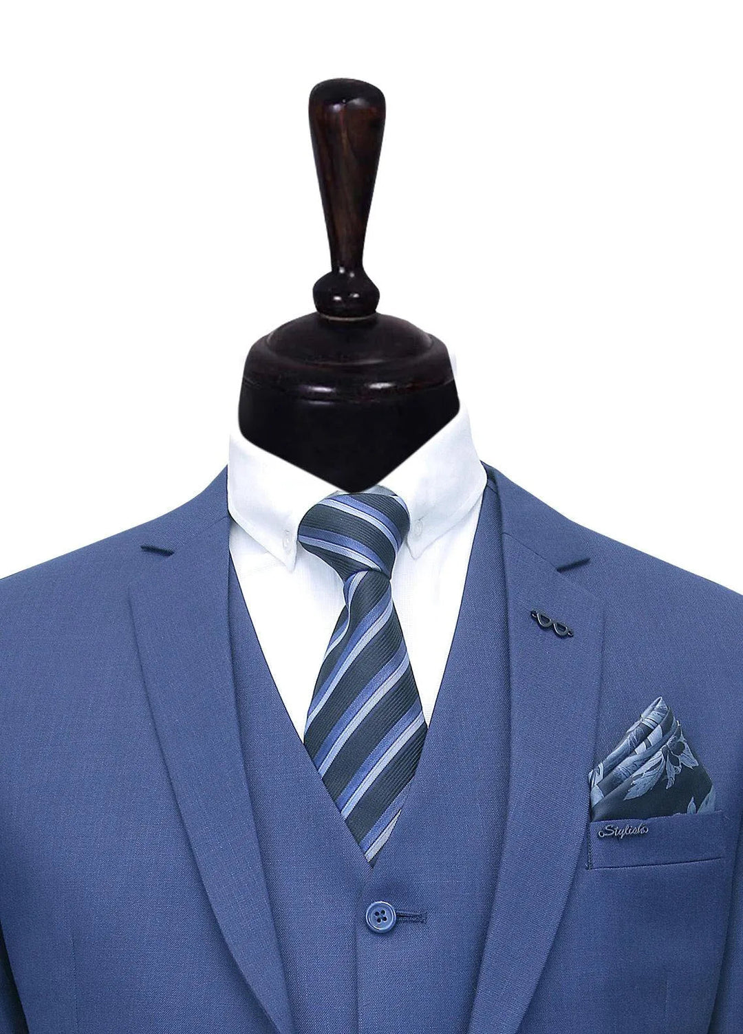 Stylish Garments Plain Formal Mens 3 Piece Suit - 3PS-06