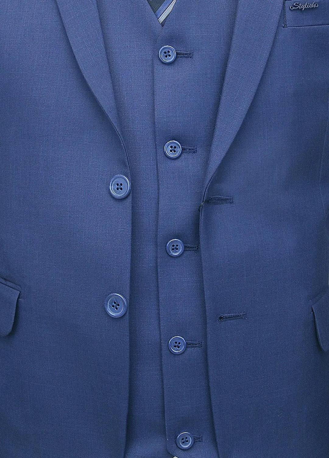 Stylish Garments Plain Formal Mens 3 Piece Suit - 3PS-06