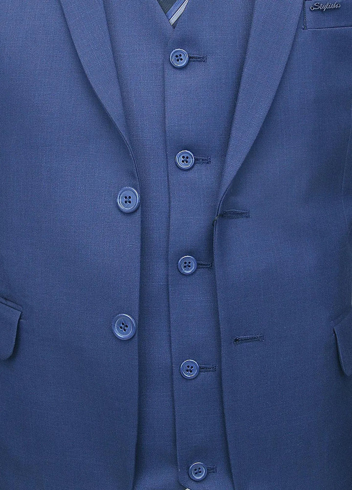 Stylish Garments Plain Formal Mens 3 Piece Suit - 3PS-06