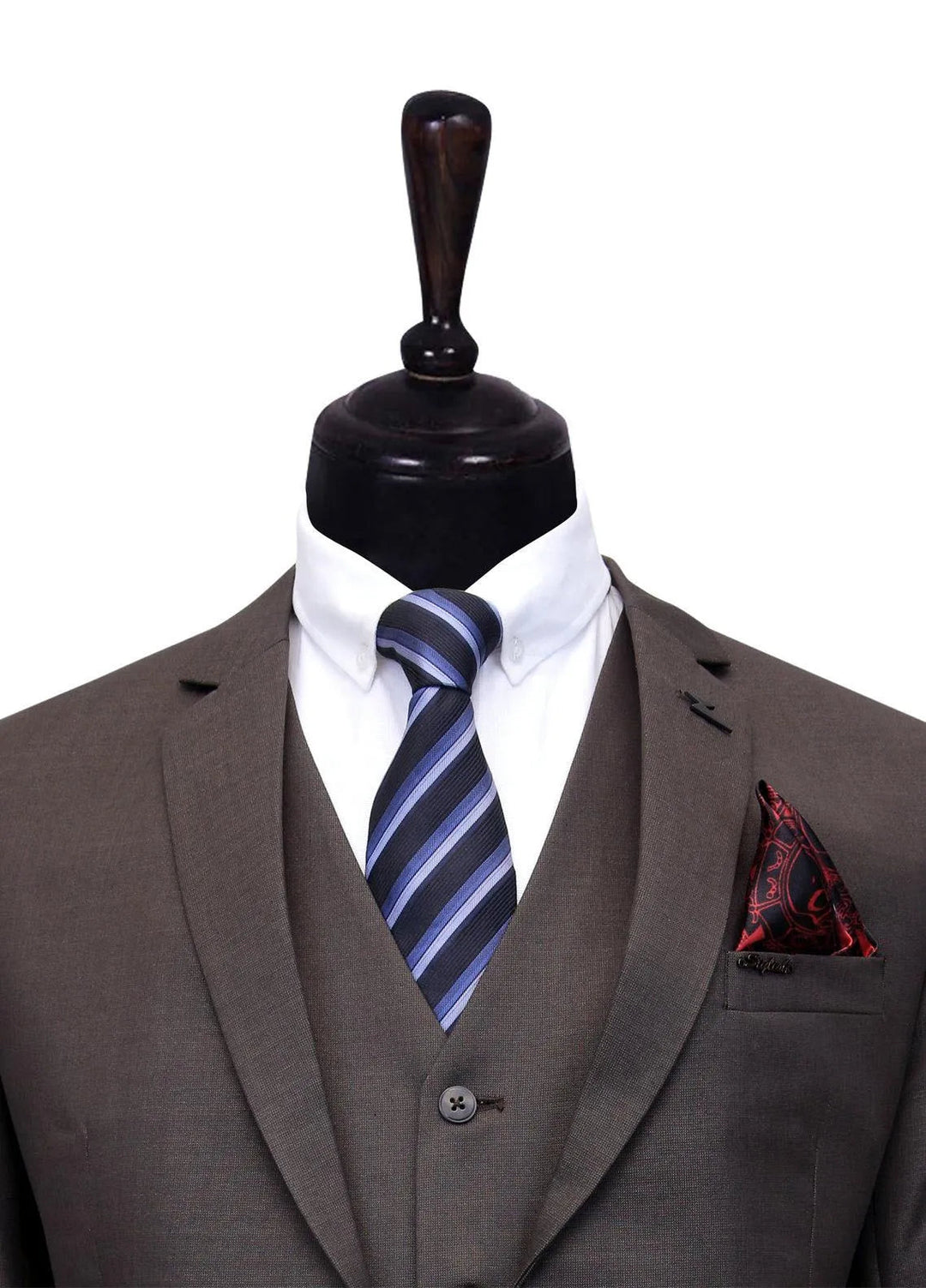 Stylish Garments Plain Formal Mens 3 Piece Suit - 3PS-07