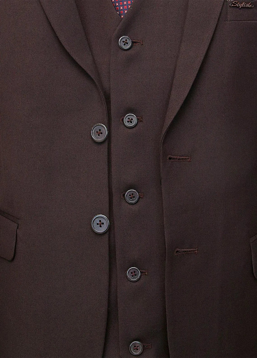 Stylish Garments Plain Formal Mens 3 Piece Suit - 3PS-09