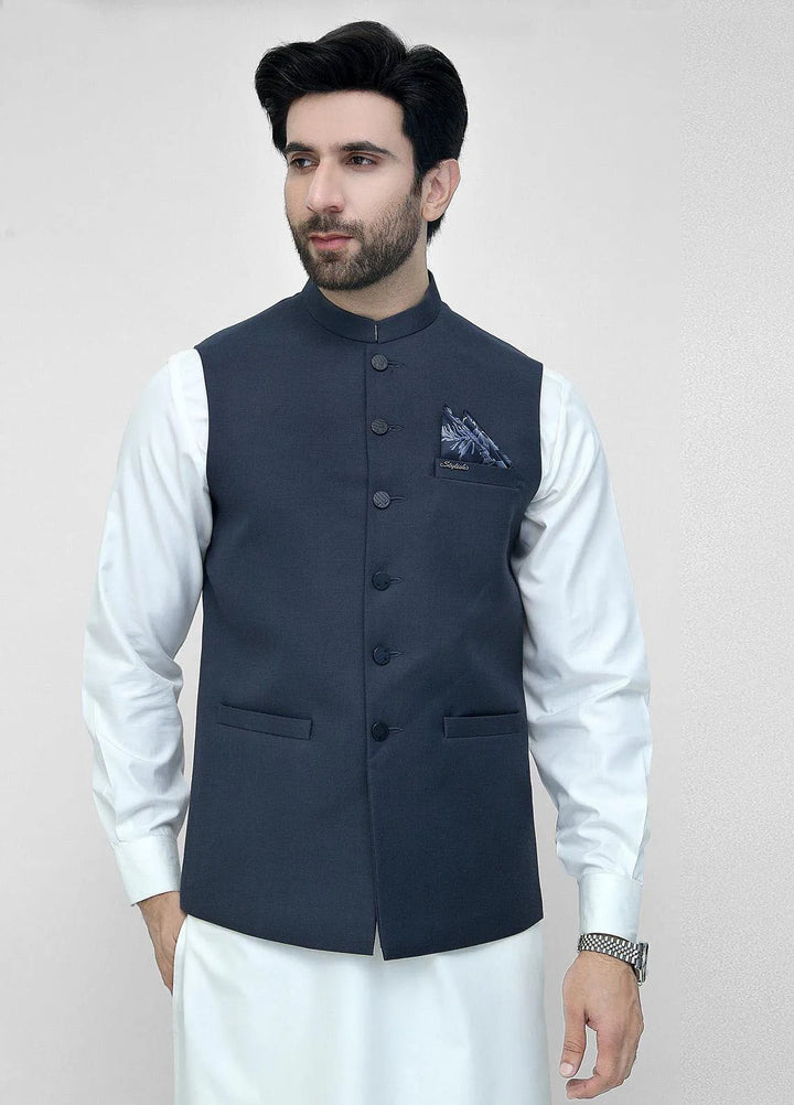 Stylish Garments Plain Mens Waistcoat - WO-2093