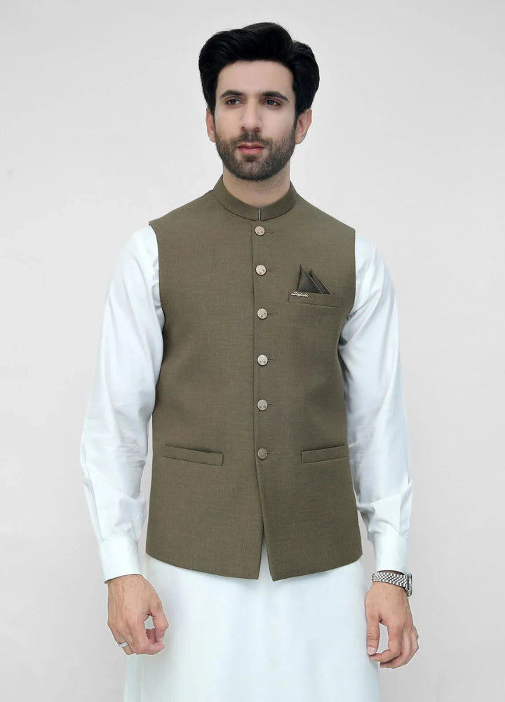 Stylish Garments Plain Mens Waistcoat - WO-2094