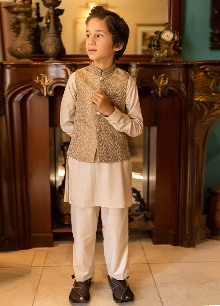 Stylish Wash N Wear Fancy Waistcoat Suit for Kids -  K-1985