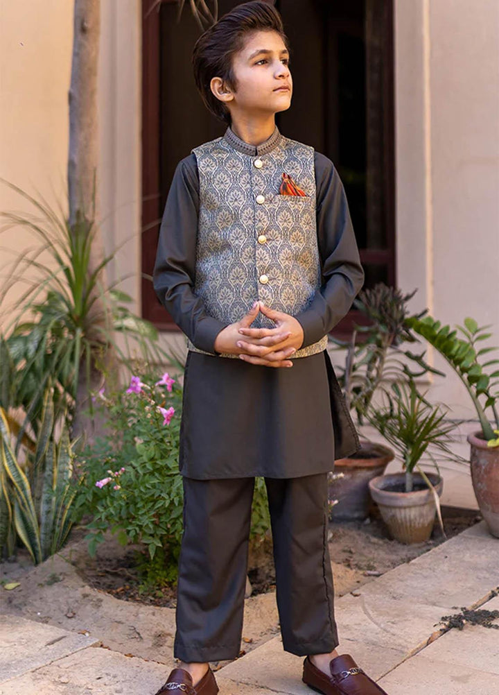 Stylish Wash N Wear Fancy Waistcoat Suit for Kids -  K-1987