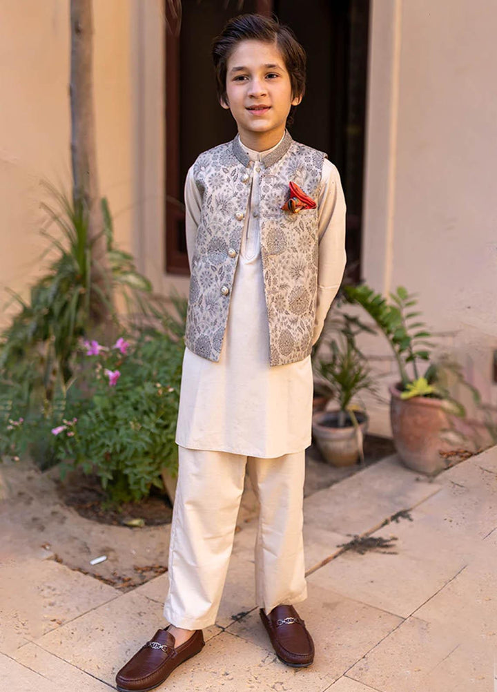 Stylish Wash N Wear Fancy Waistcoat Suit for Kids -  K-1988