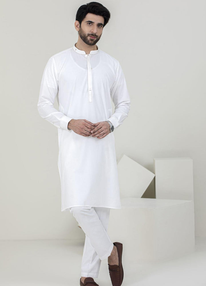 Stylish Wash N Wear Formal Kameez Shalwar for Men -  TF-1063 Off White