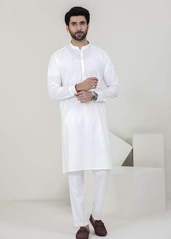 Stylish Wash N Wear Formal Kameez Shalwar for Men -  TF-1064 Off White