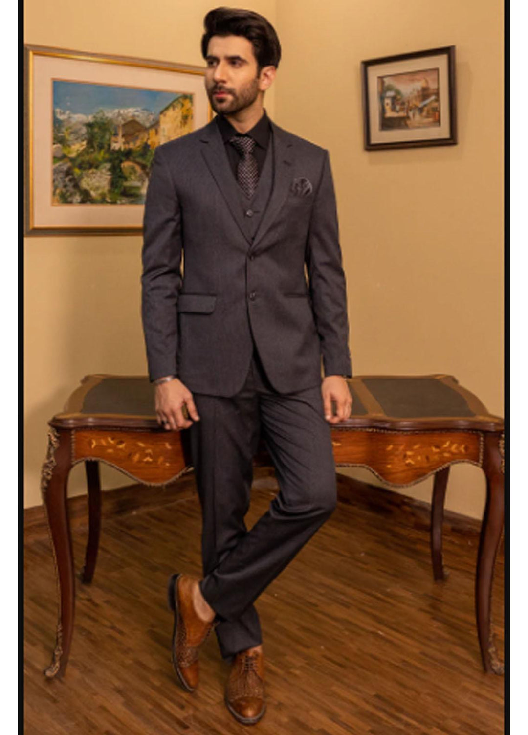 Stylish  Formal 3 Piece Coat Pent for Men -  2PS-03
