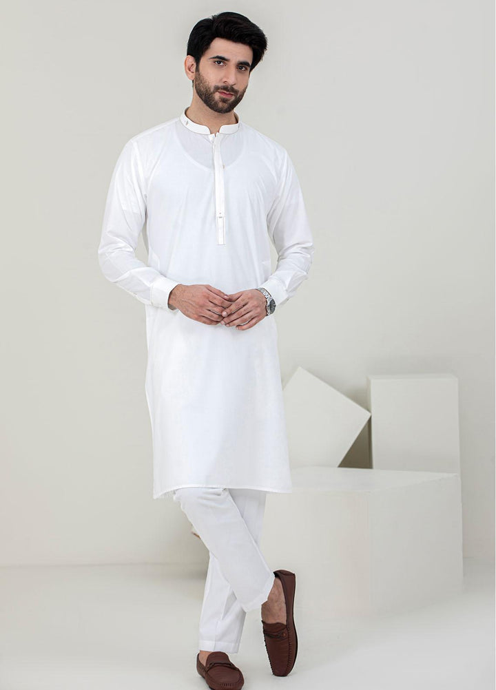 Stylish Wash N Wear Formal Men Kameez Shalwar -  TF-1063 White