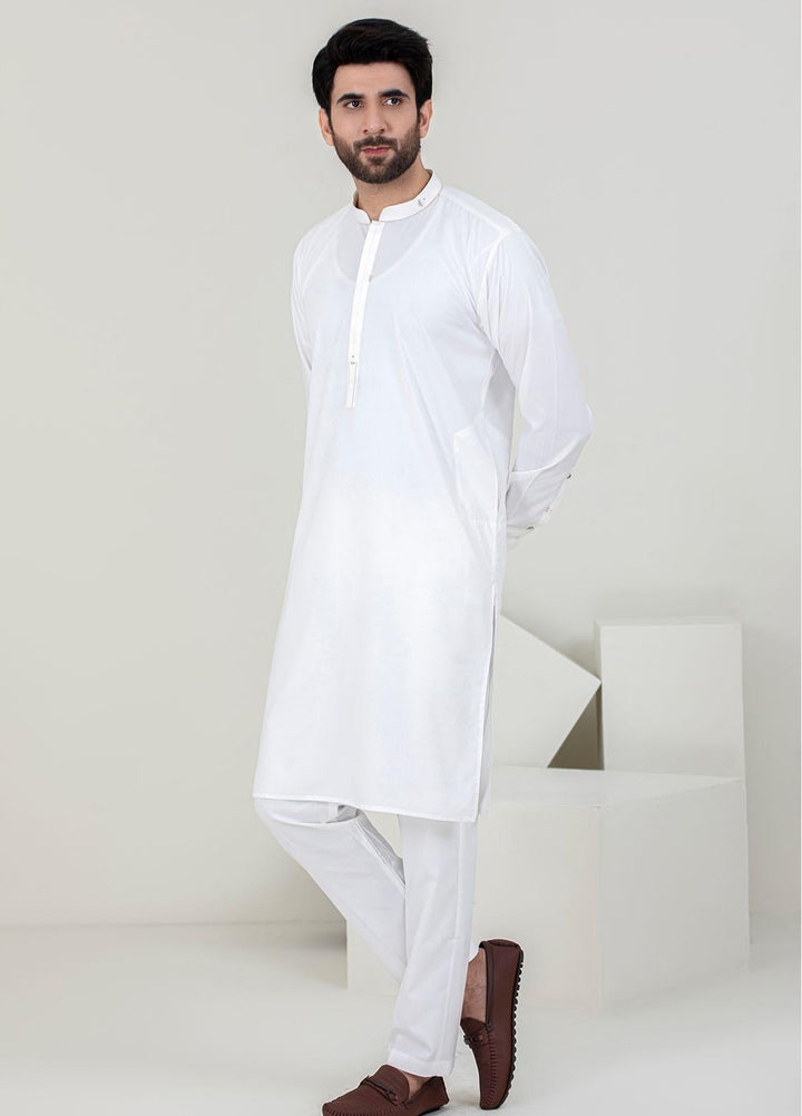 Stylish Wash N Wear Formal Men Kameez Shalwar -  TF-1063 White