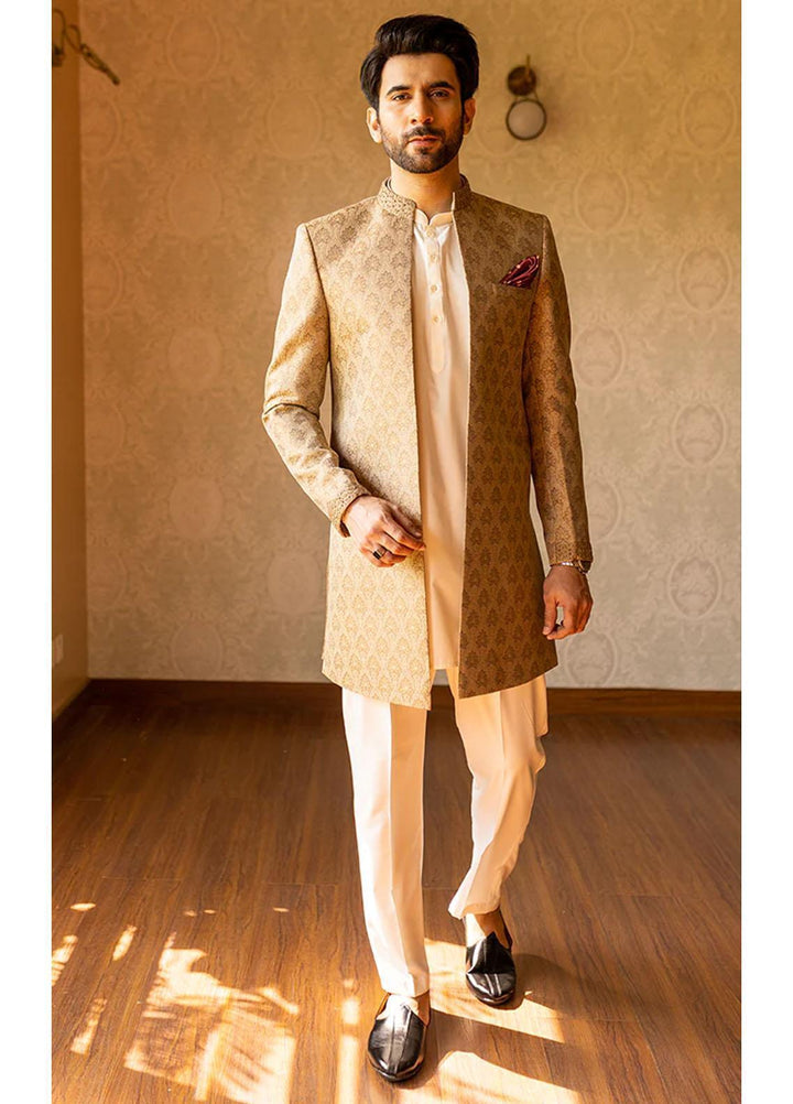 Stylish Jamawar Festive Sherwani for Men -  GS-5047