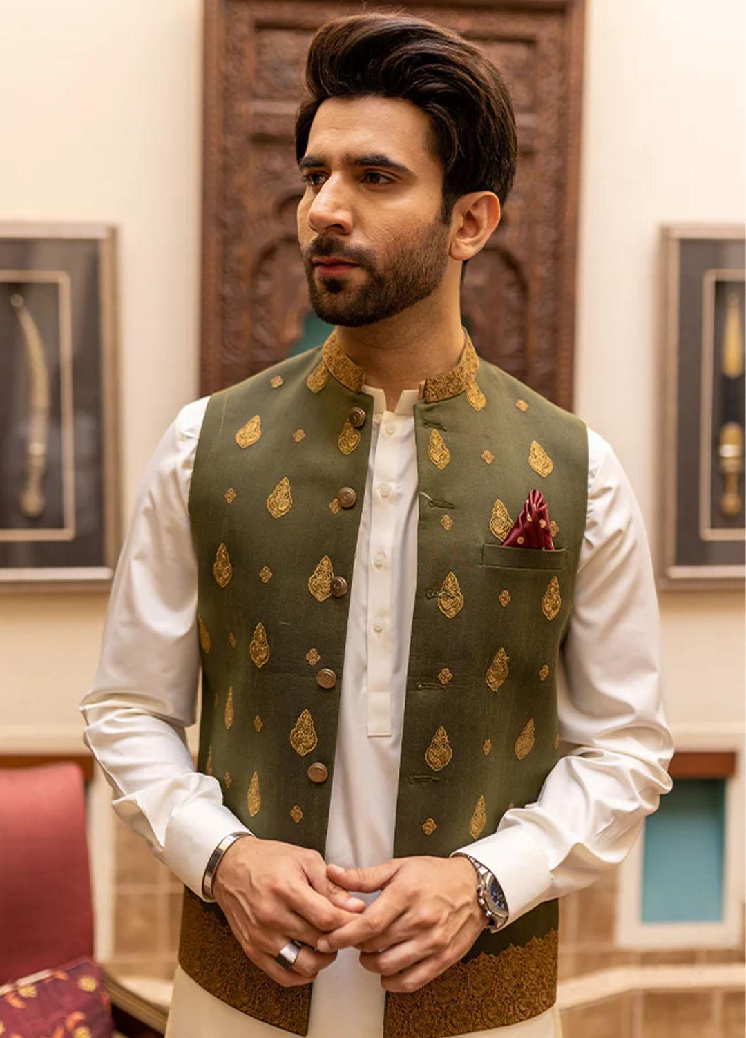 Stylish Missouri Formal Waistcoat for Men -  W-1624