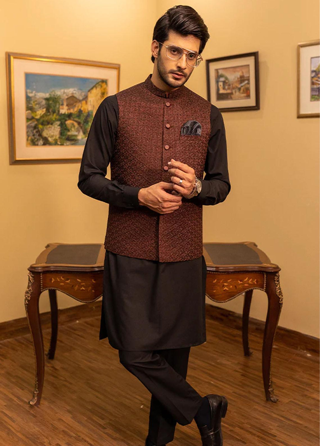 Stylish Missouri Formal Waistcoat for Men -  W-1506