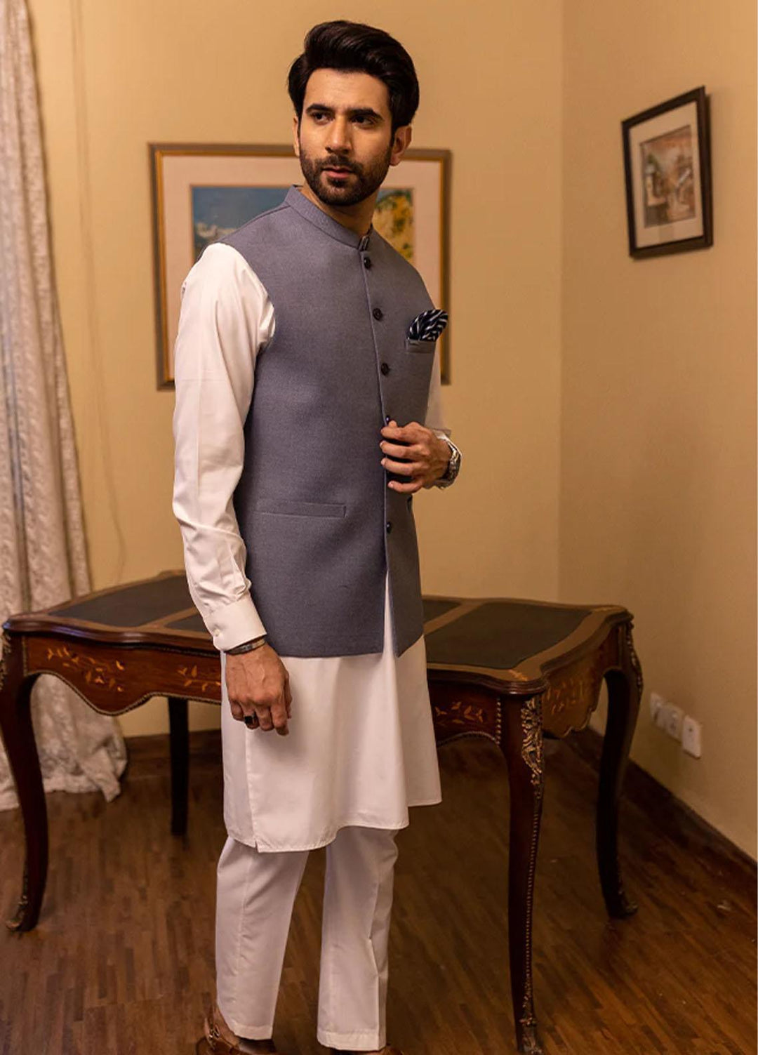 Stylish Suiting Formal Waistcoat for Men -  W-1672