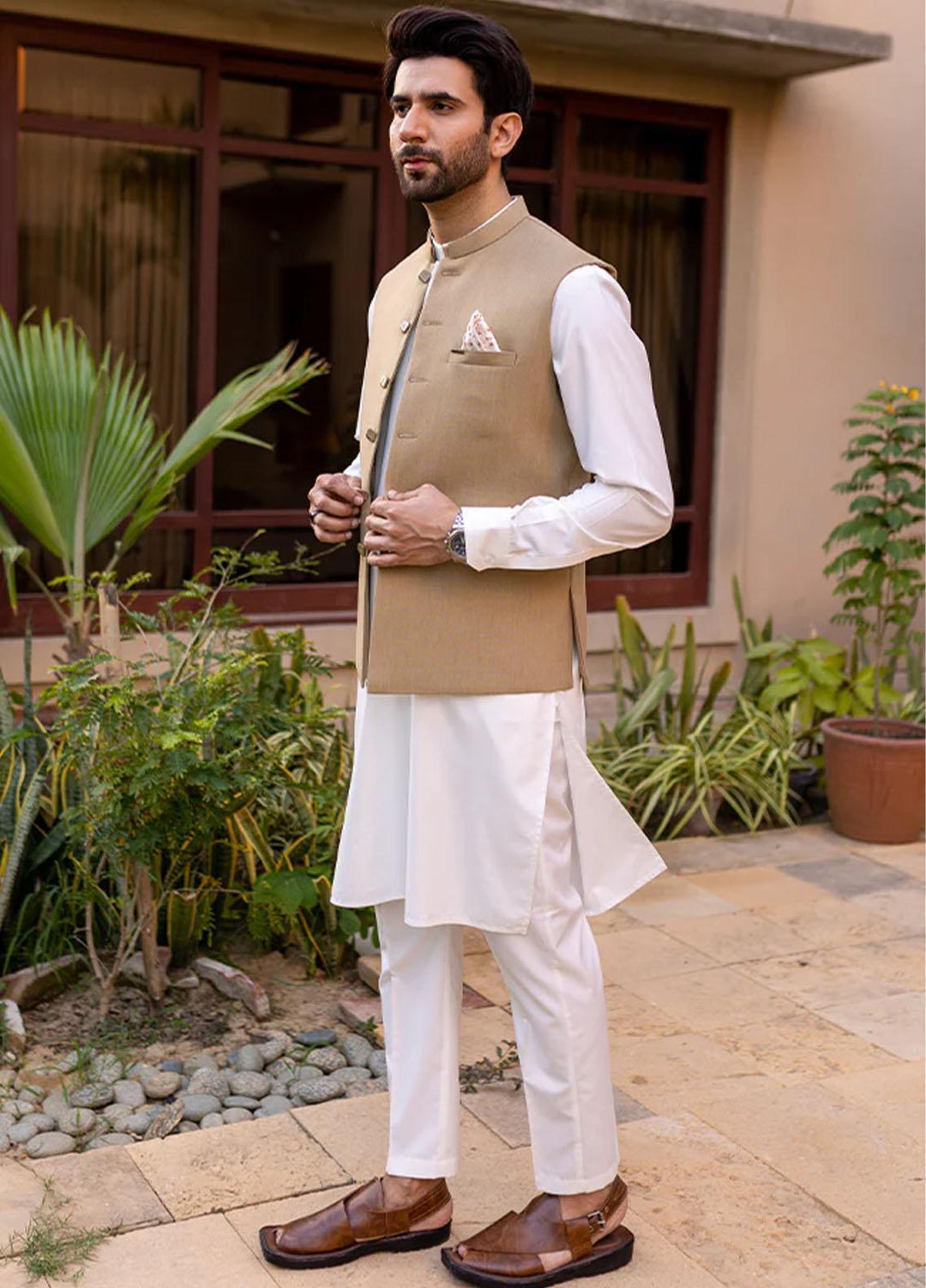 Stylish Suiting Formal Waistcoat for Men -  W-1673