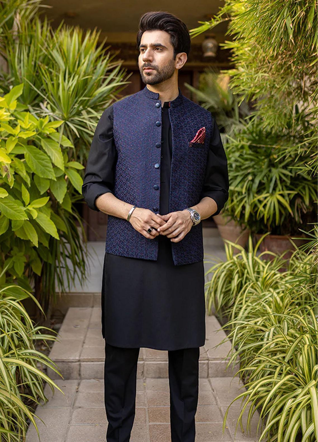 Stylish Suiting Formal Waistcoat for Men -  W-1634