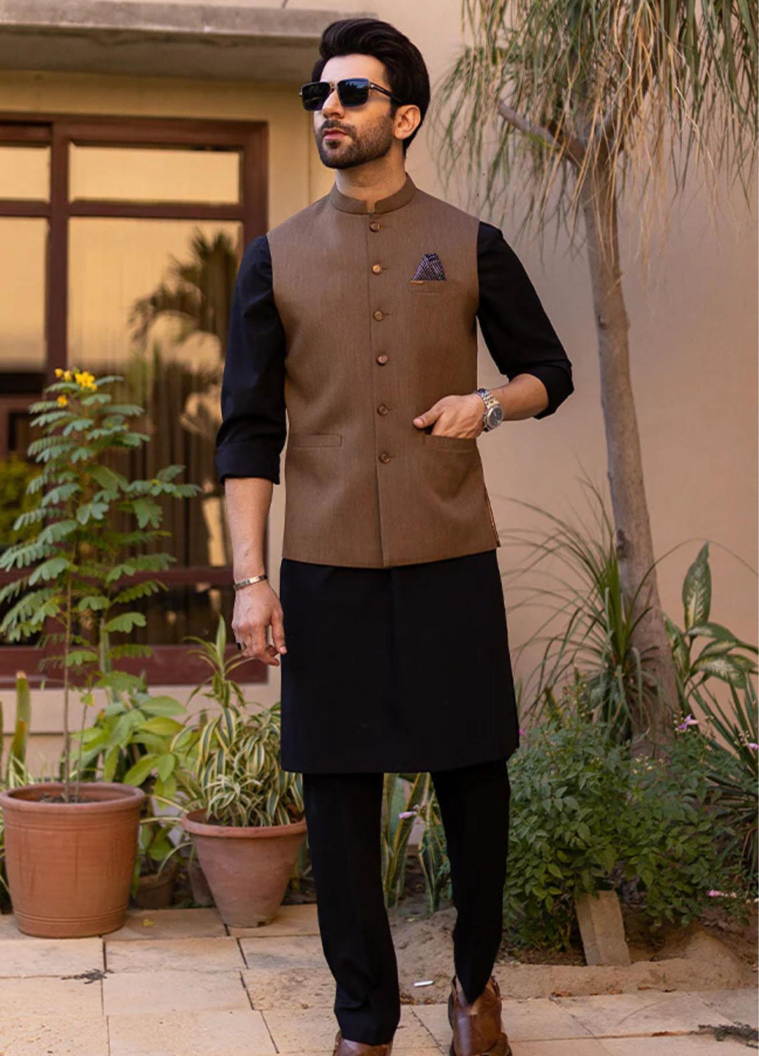 Stylish Suiting Formal Waistcoat for Men -  W-1676