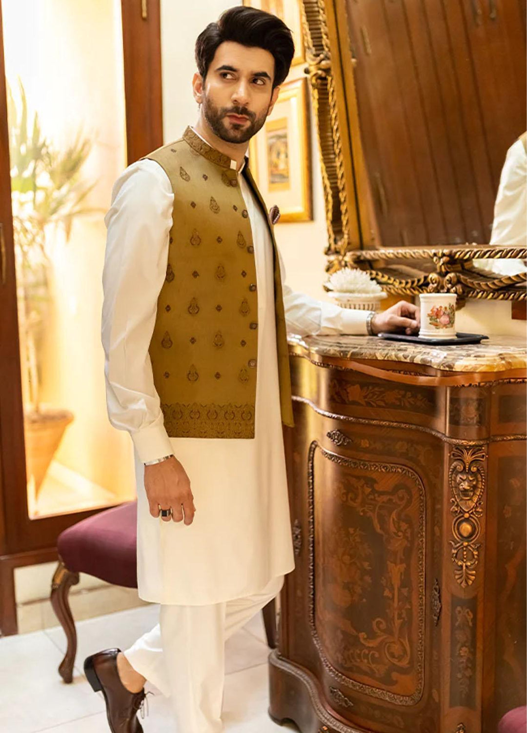 Stylish Suiting Formal Waistcoat for Men -  W-1626