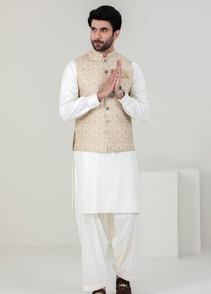 Stylish Missouri Formal 3 Piece for Men -  W-1692 Light Golden