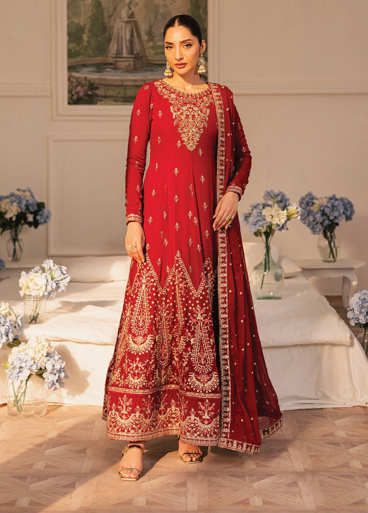 Suave by Emaan Adeel Embroidered Chiffon Suits Unstitched 3 Piece EA25LF Cirel - Formals Collection