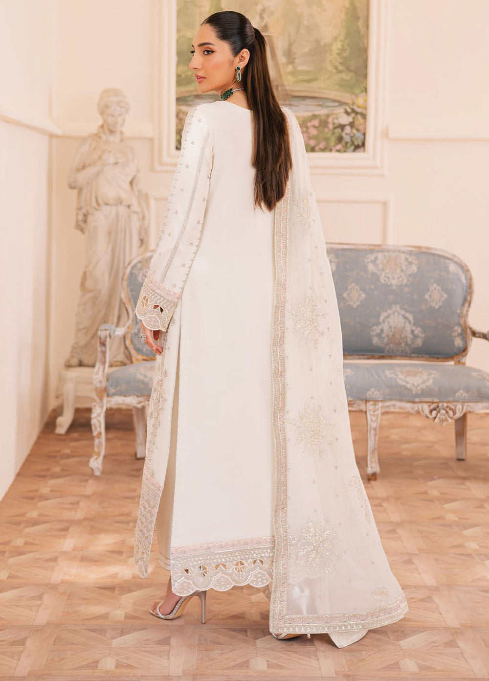 Suave by Emaan Adeel Embroidered Chiffon Suits Unstitched 3 Piece EA25LF Ezelle - Formals Collection