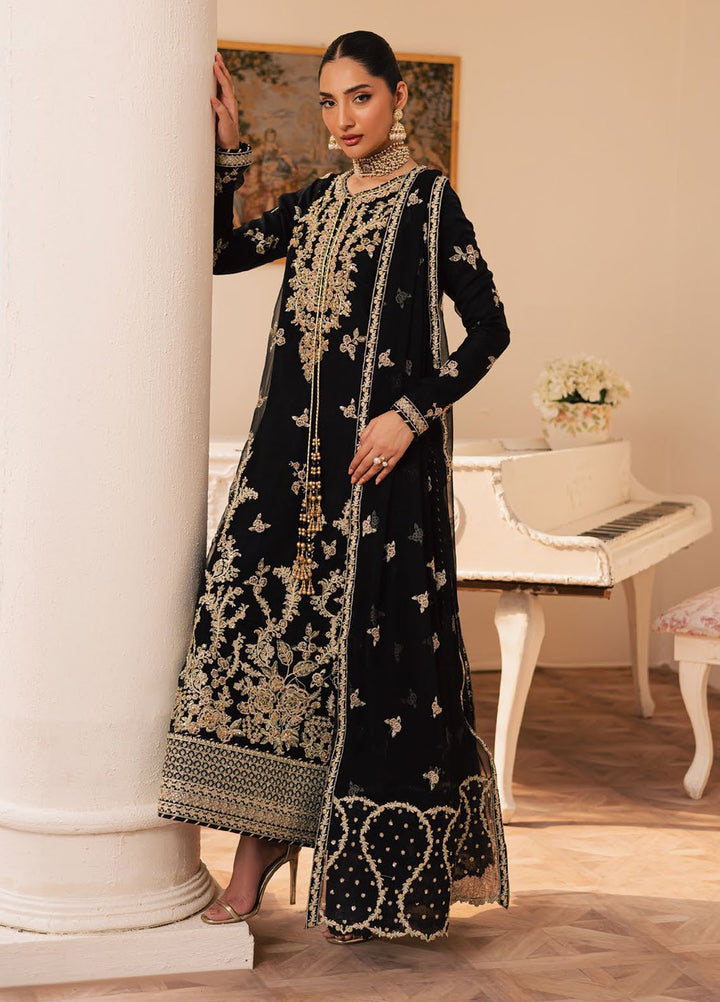 Suave by Emaan Adeel Embroidered Chiffon Suits Unstitched 3 Piece EA25LF Svara - Formals Collection