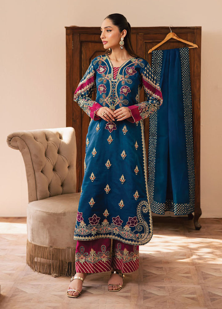 Suave by Emaan Adeel Embroidered Organza Suits Unstitched 3 Piece EA25LF Avoir - Formals Collection