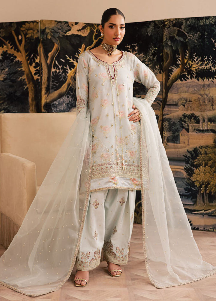 Suave by Emaan Adeel Embroidered Organza Suits Unstitched 3 Piece EA25LF Elain - Formals Collection