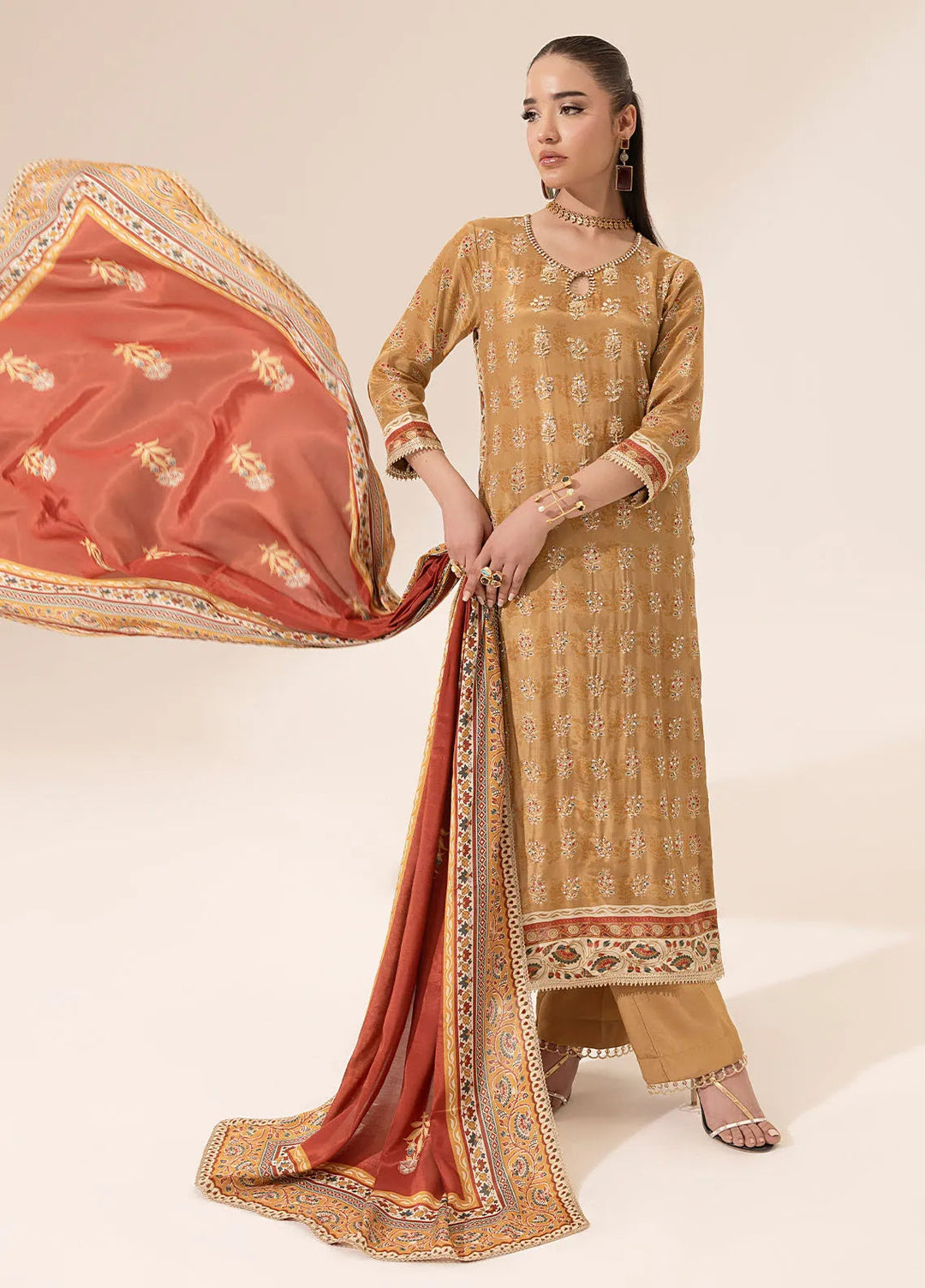 Suay by Sahane Handwork Silk Suits Unstitched 3 Piece SNE25S CT-15002 Maya - Silk Collection